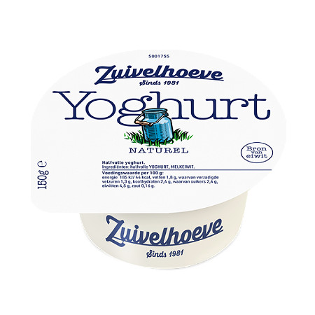 Zuivelhoeve Yoghurt naturel 150 gram