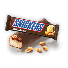 Snickers ijsreep