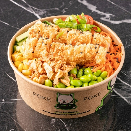 Poké bowl ebi tempura