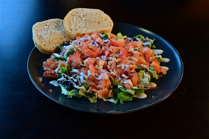Gerookte zalmsalade