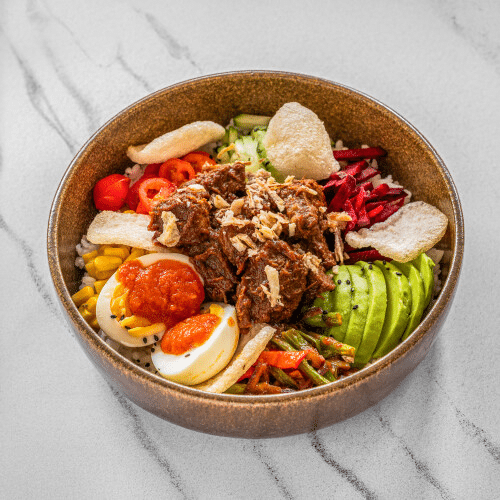 Beef poke bowl