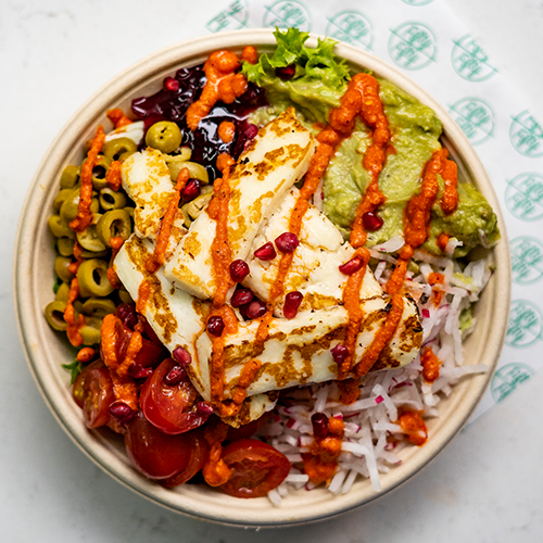 Halloumi salade