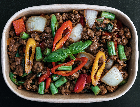 Pad kra pao met rundergehakt