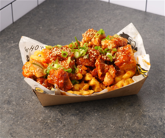 Kimchi chicken fries