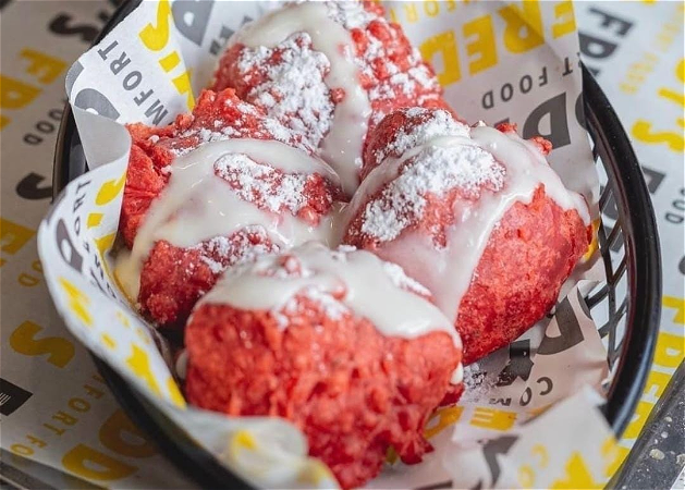 Red Velvet Fried Oreos