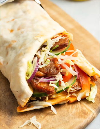 turkse pizza ( lahmacun ) shoarma of doner