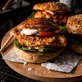 Broodje Crispy Kipburger