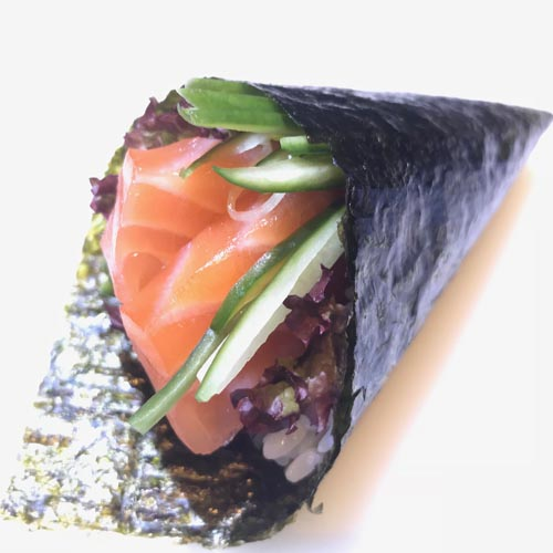 Sake temaki