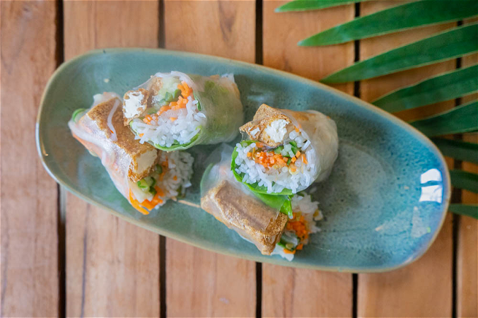 Goi Cuon Dau Hu Chien | Salad Roll Tofu