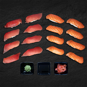 Salmon & Tuna box (16 stuks)