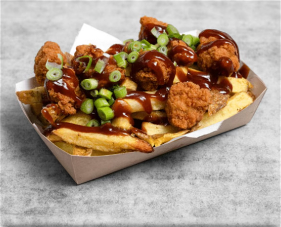 Dirty fries krokante kip