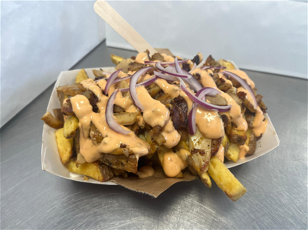 Dirty fingers fries Chicken kebab