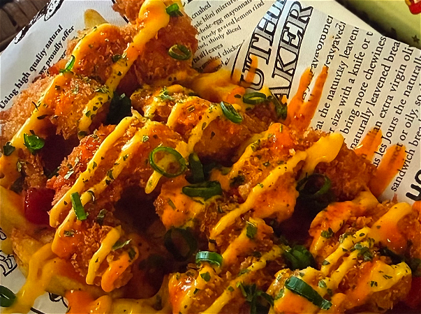 Dirty finger fries crunchy gamba