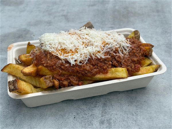 Dirty finger fries Bolognese/ragú