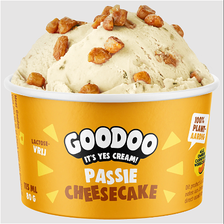 Passievrucht Cheesecake ice cream cup