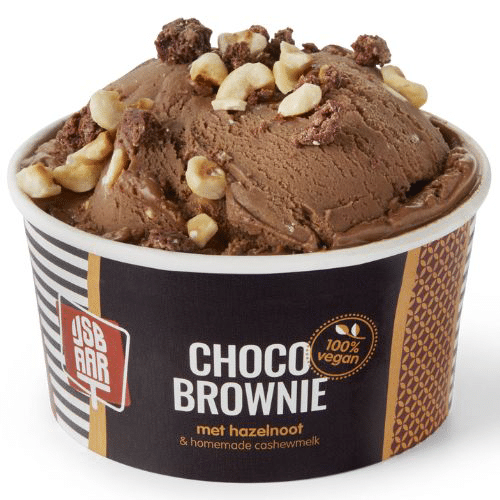 Choco brownie vegan ice cream cup