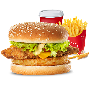 Chicken Rosti Burger Menu