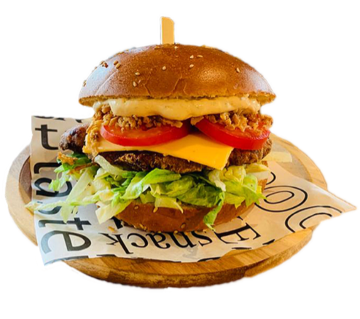 Homestyle Kipburger Deluxe deal met frites en frisdrank