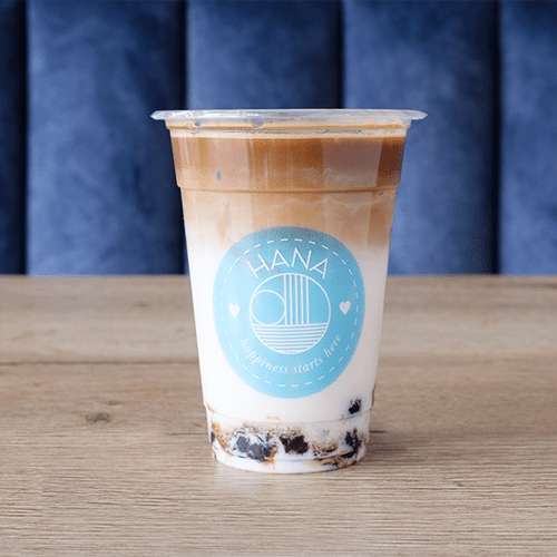 Iced latte boba