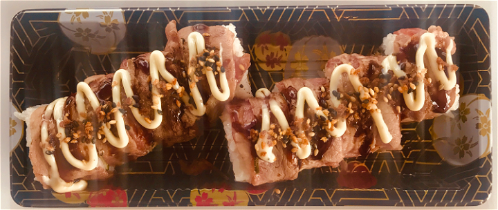 Flamed  beef tori roll (nieuw)