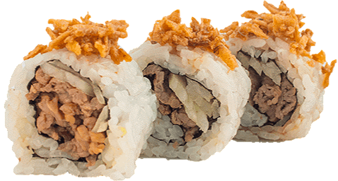 Crunchy teriyaki beef roll (8st)