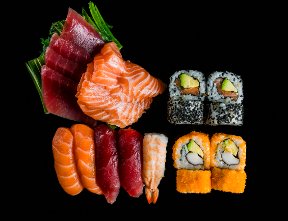 Sushi sashimi menu