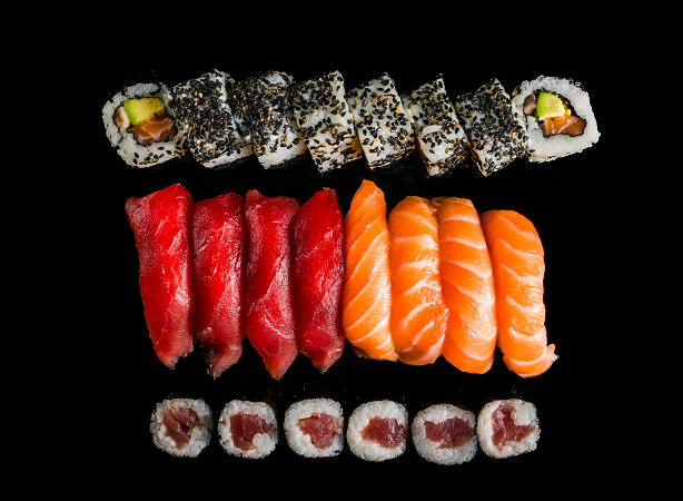 Zalm tonijn lover menu