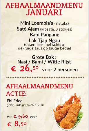 Afhaal Maandmenu Januari