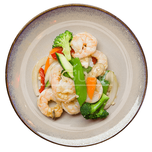 Shrimp with garlic sauce