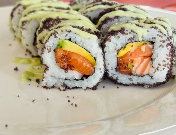 Wasabi zalm roll