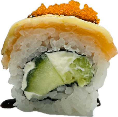 Flamed Cheese salmon roll