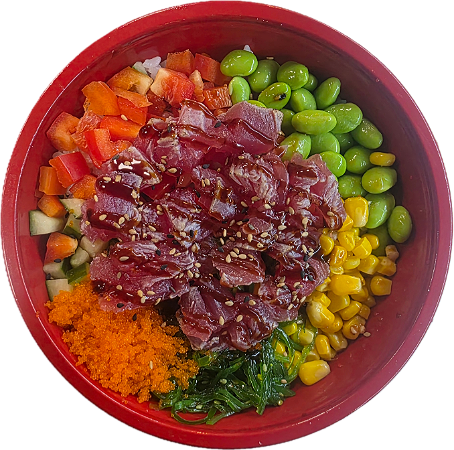 Nieuw! Flamed Tuna Poke bowl