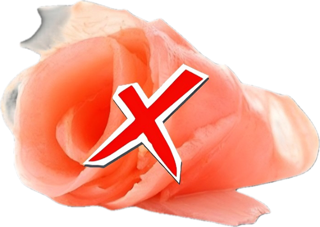 Ik wil GEEN gember ontvangen!