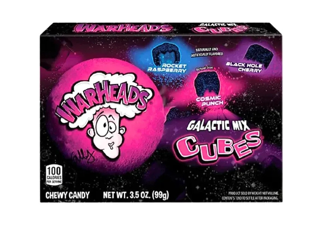 Warheads Galactic Mix Cube 99 Gram