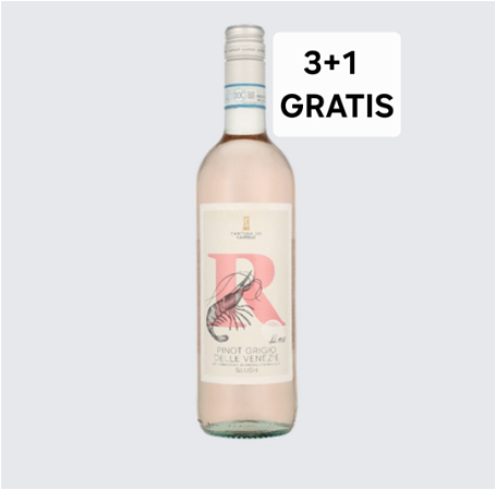 Voordeel! 3+1 GRATIS! Pinot Blush Rosé.