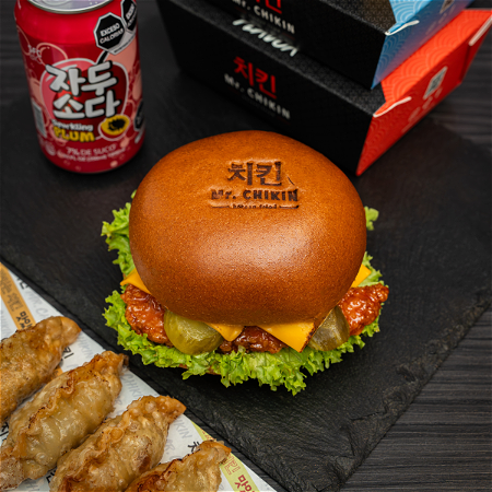 Mr. CHIKIN Burger Menu