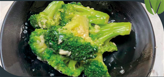 Broccoli met knoflooksaus