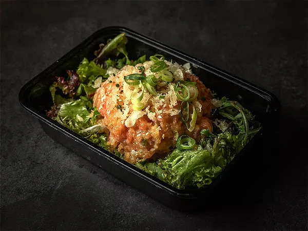 Tempura Salmon Salad