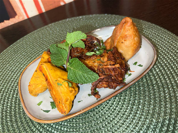 Vegetarian starter platter