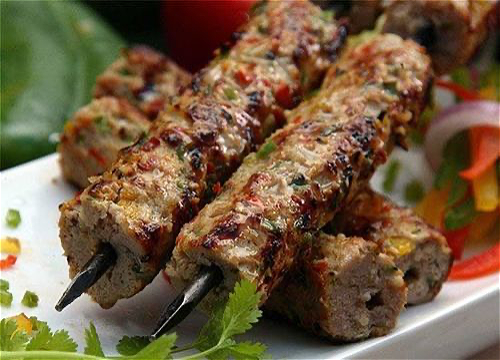 Traditional sheekh kebab