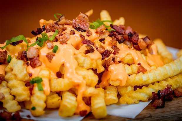 Cheese Fries Bacon and Jalapenos