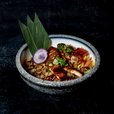 14. Zalm teriyaki bowl