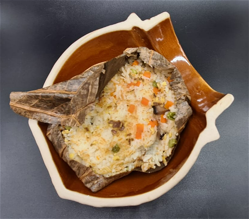 Steamed lotus rice