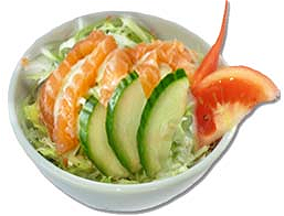 Sashimi zalm salade