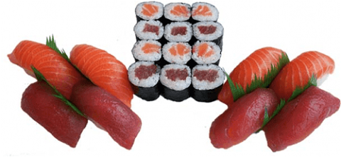 Sushi mix zalm/tonijn groot