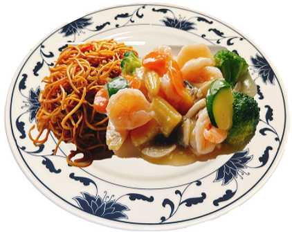 Garnalen met Knoflook saus
