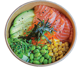Samurai salmon poke bowl
