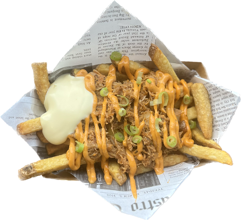 Friet pulled chicken