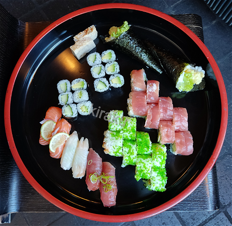 sushi menu voor 2 personen met soep