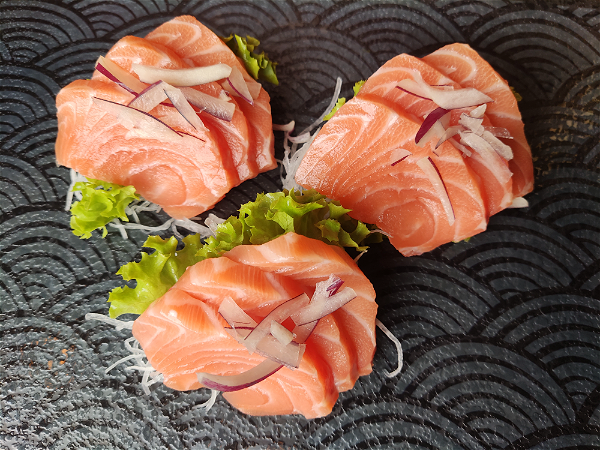 sashimi zalm (9 plakken)